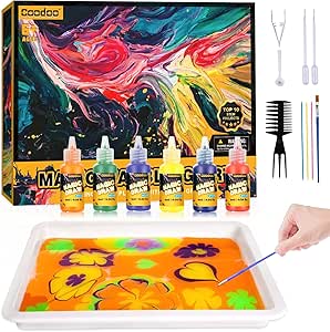 Coodoo water marbling paint kit for kids review